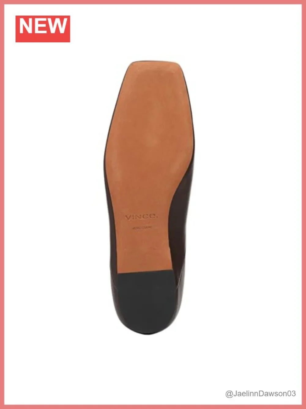 Vince Ankle Bootie Square Toe Leather Lining Low Heel Pull On